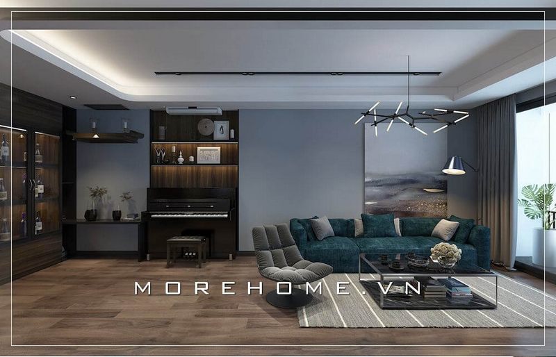  Tuyển chọn 28 Thiết kế nội thất phòng khách chung cư đẹp, độc đáo có sofa đẹp 2022